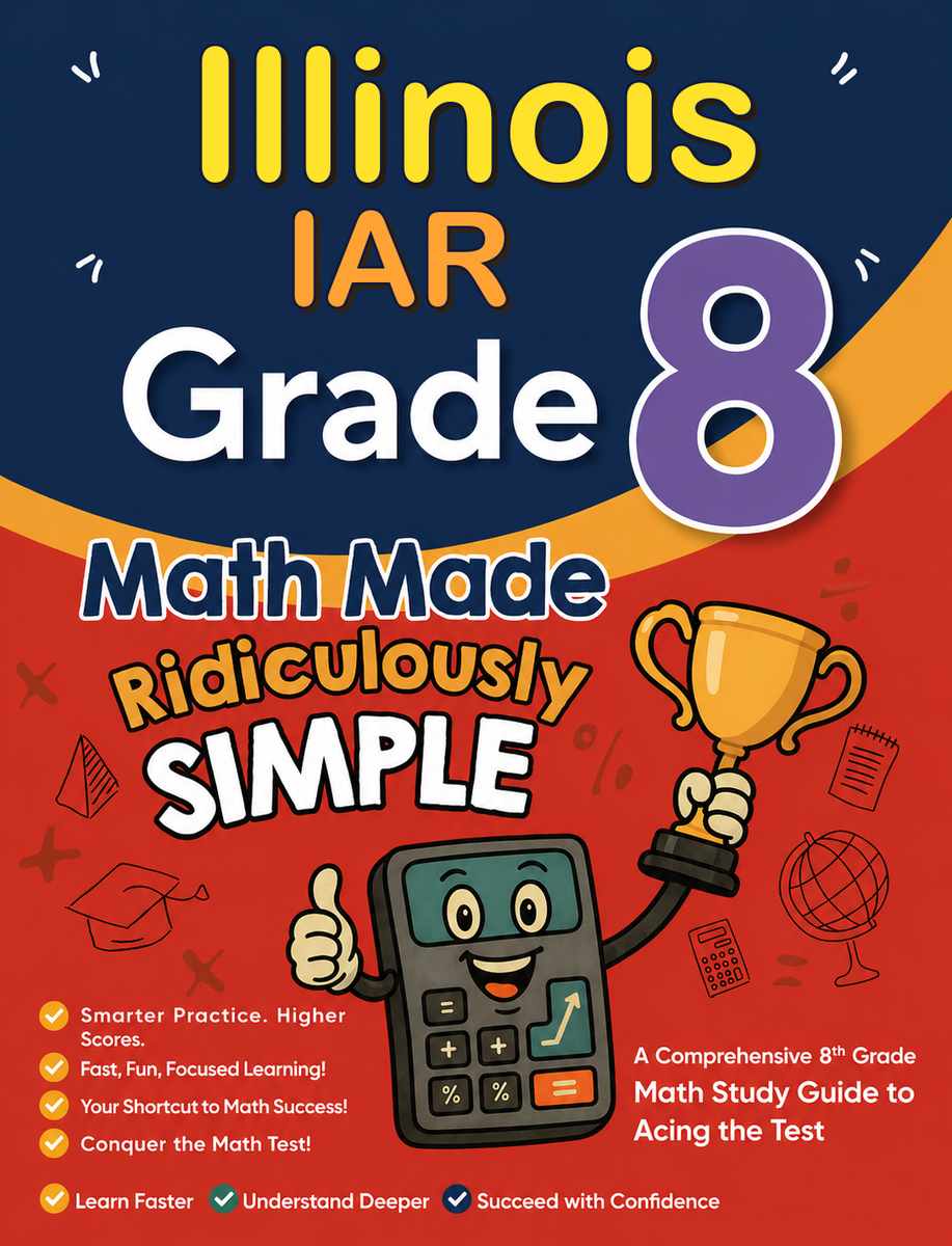 Illinois IAR Grade 3 Math Made Ridiculously Simple cover