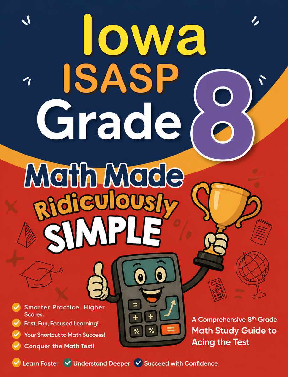 Iowa ISASP Grade 3 Math Made Ridiculously Simple cover