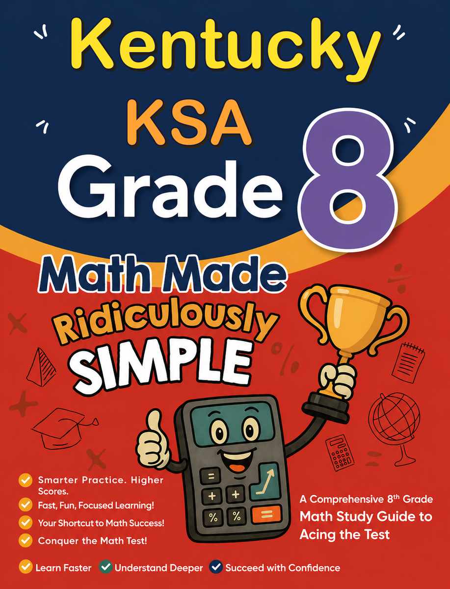 Kentucky KSA Grade 3 Math Made Ridiculously Simple cover