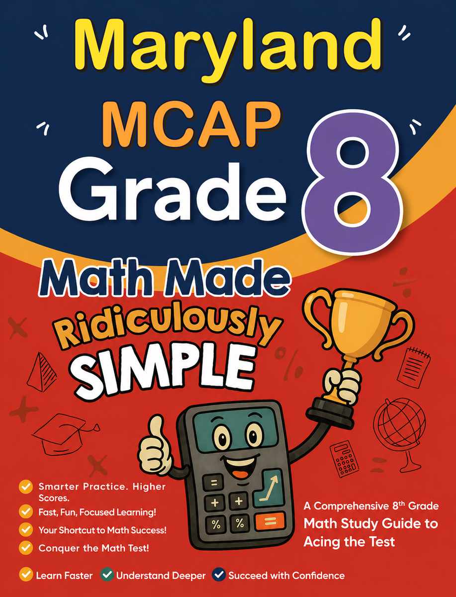 Maryland MCAP Grade 3 Math Made Ridiculously Simple cover