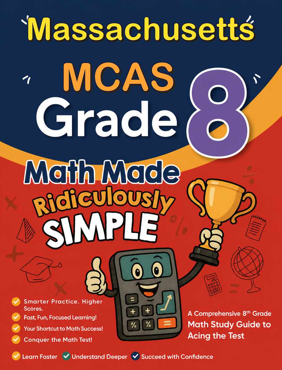 Massachusetts MCAS Grade 3 Math Made Ridiculously Simple cover