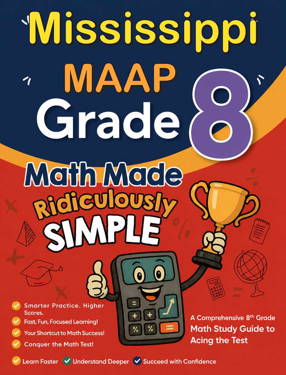 Mississippi MAAP Grade 3 Math Made Ridiculously Simple cover