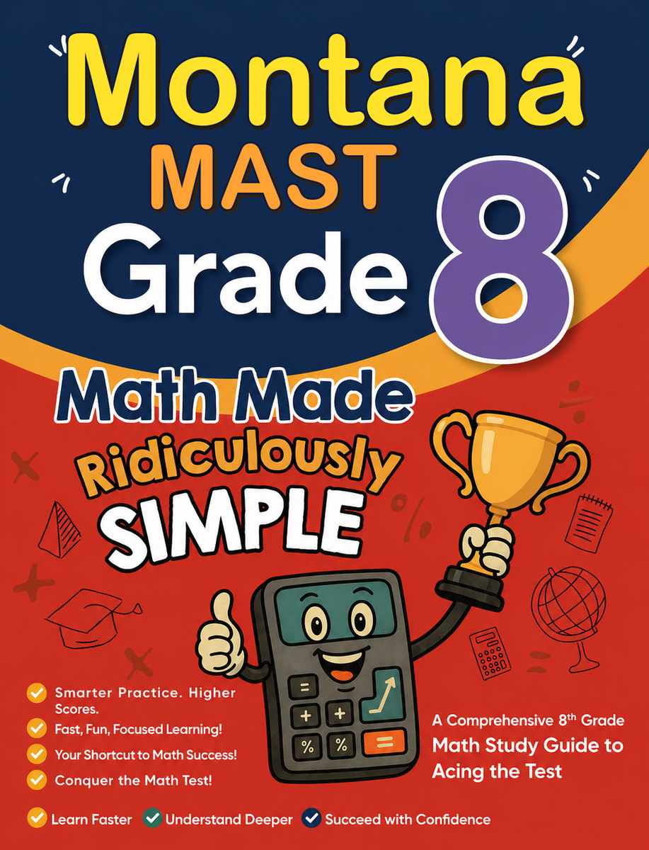 Montana MAST Grade 3 Math Made Ridiculously Simple cover