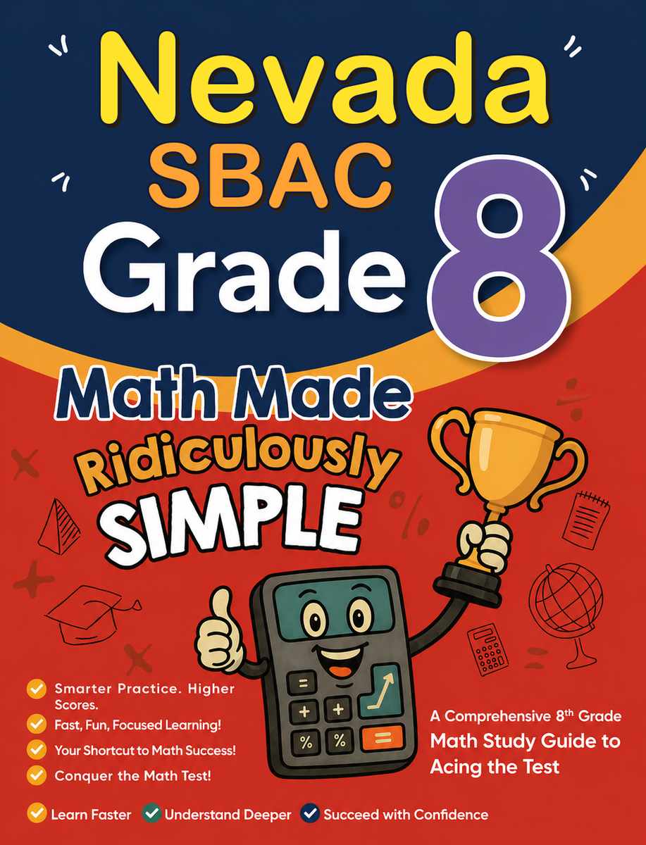 Nevada Smarter Balanced Grade 3 Math Made Ridiculously Simple cover