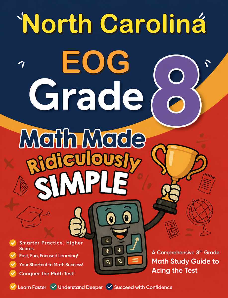 North Carolina EOG Grade 3 Math Made Ridiculously Simple cover