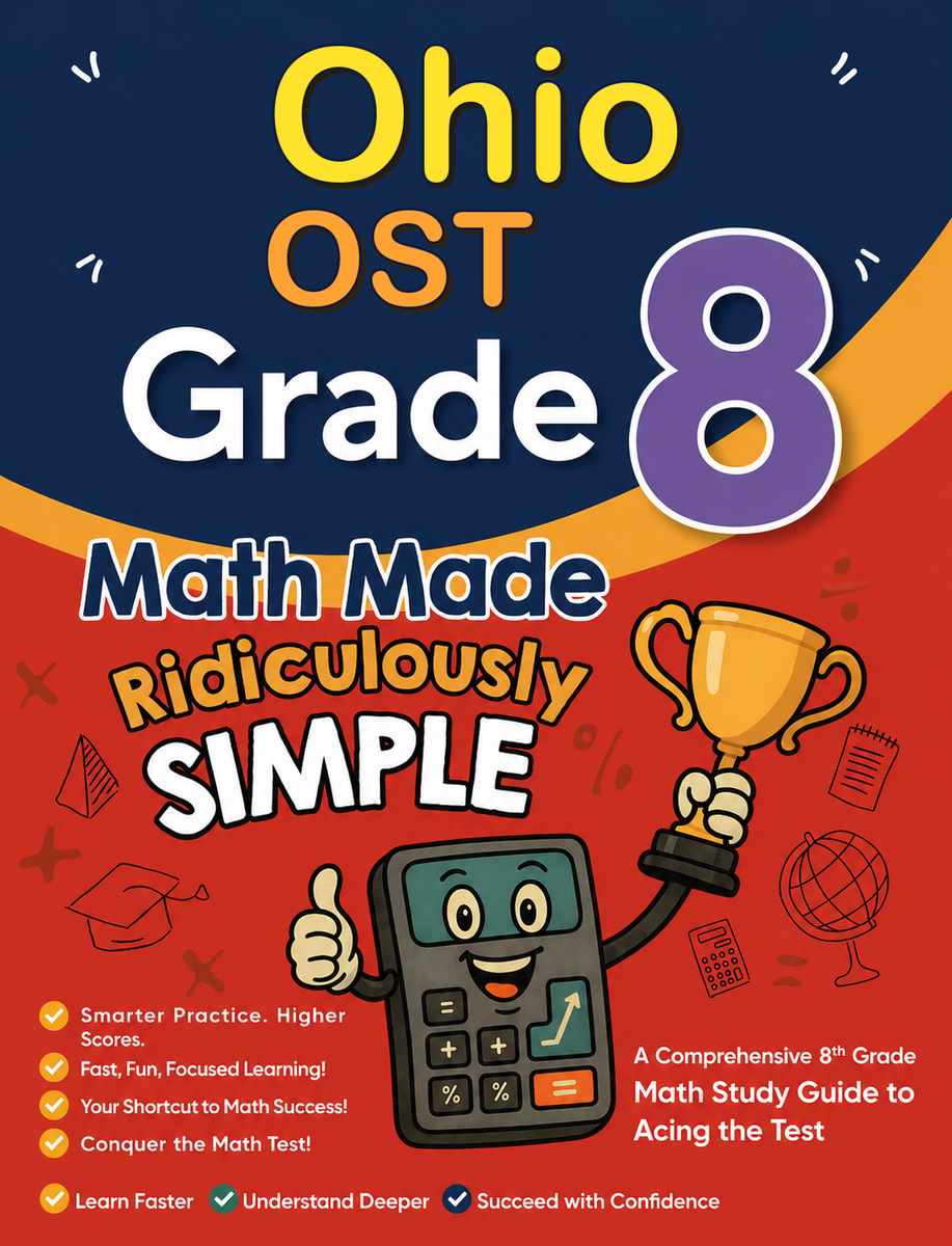 Ohio OST Grade 3 Math Made Ridiculously Simple cover