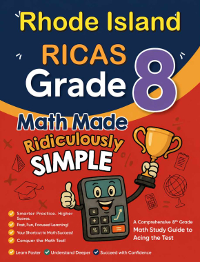 Rhode Island RICAS Grade 8 Math Made Ridiculously Simple