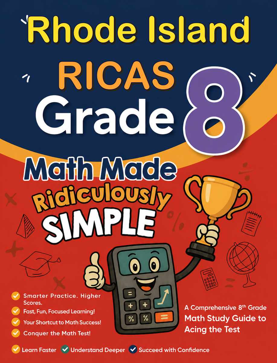 Rhode Island RICAS Grade 3 Math Made Ridiculously Simple cover