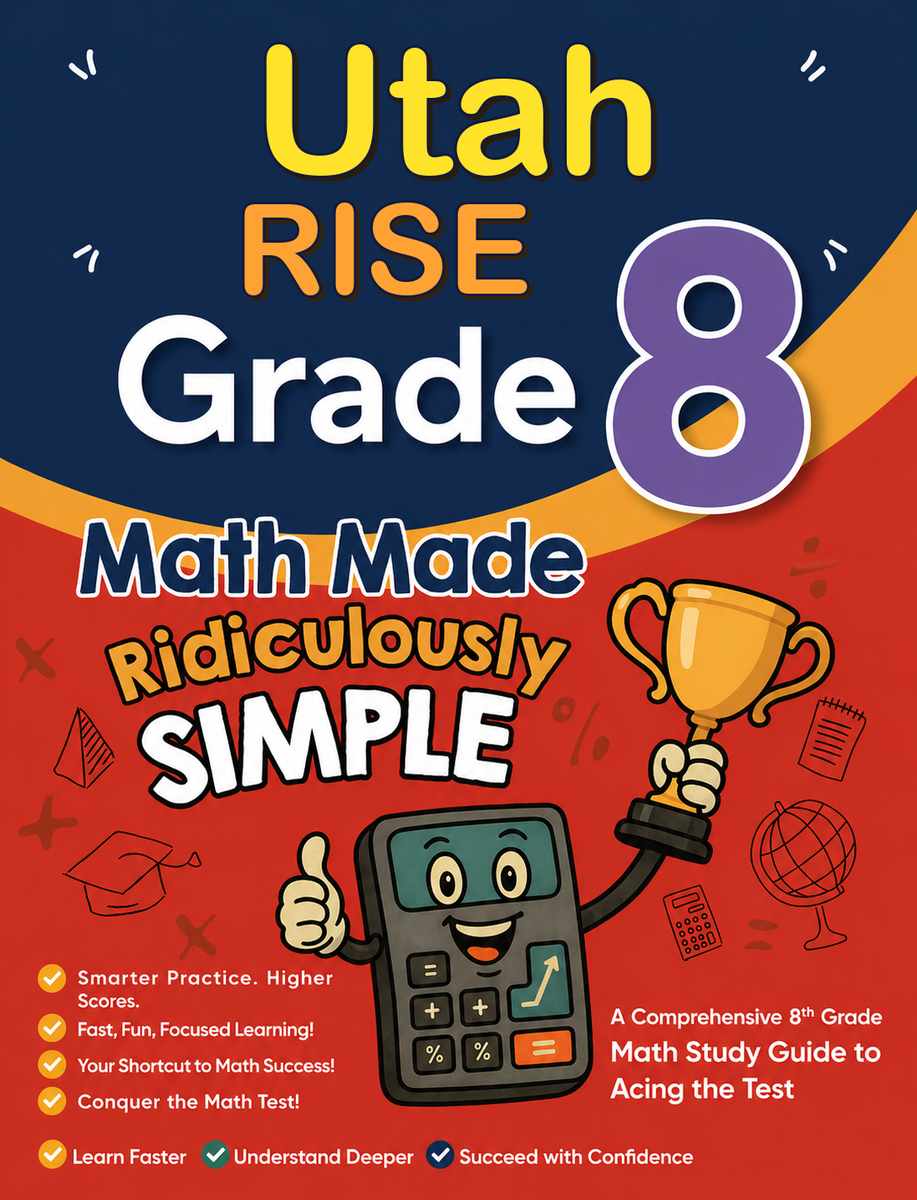 Utah RISE Grade 3 Math Made Ridiculously Simple cover