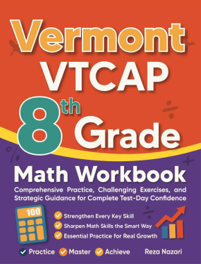 Vermont VTCAP 8th Grade Math Workbook