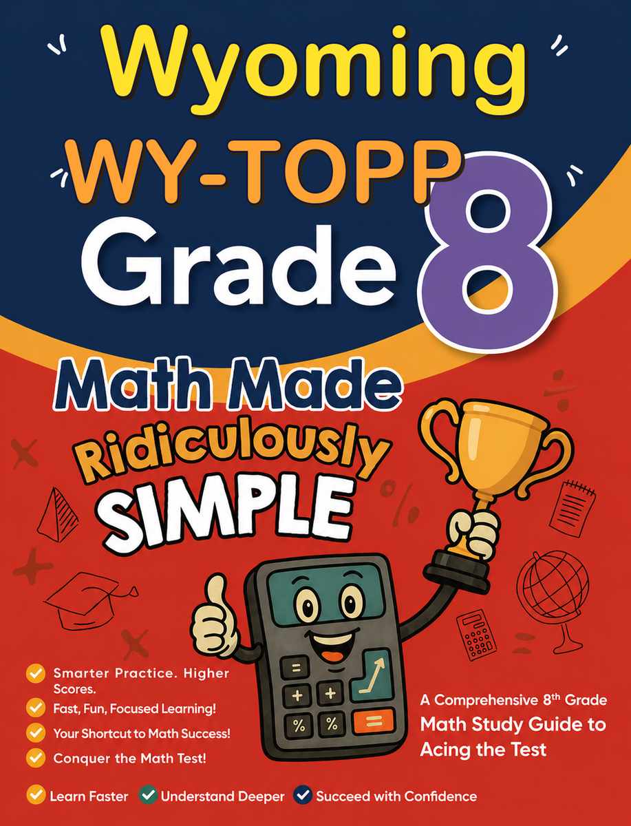 Wyoming WY-TOPP Grade 3 Math Made Ridiculously Simple cover