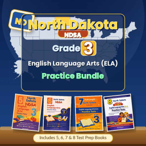 North Dakota Grade 3 English Language Arts (ELA) Preparation Bundle cover