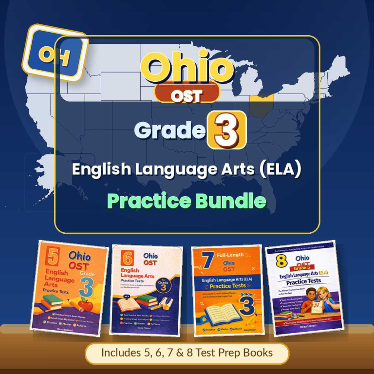 Ohio Grade 3 English Language Arts (ELA) Preparation Bundle cover