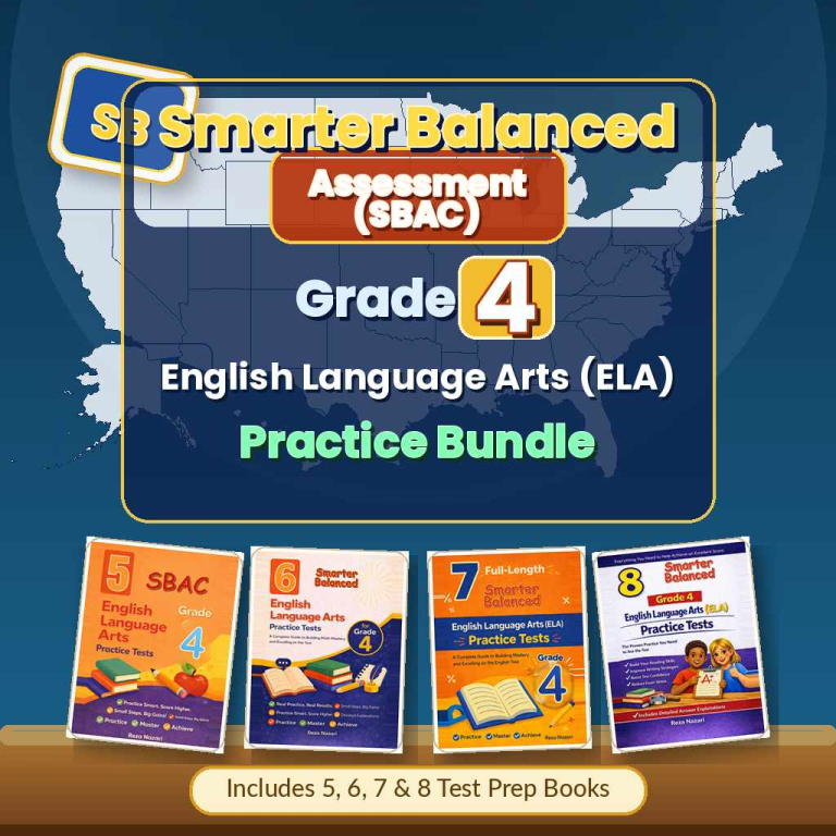 Smarter Balanced Grade 4 ELA Preparation Bundle cover