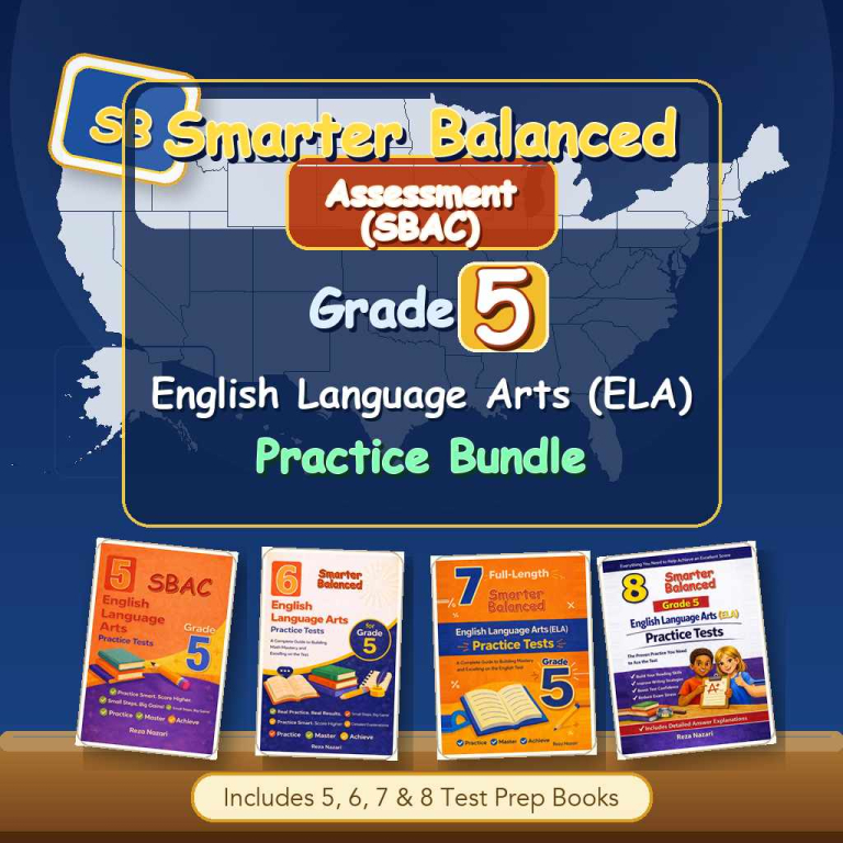 Smarter Balanced Grade 5 ELA Preparation Bundle cover