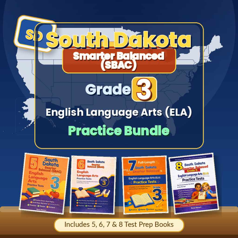 South Dakota Grade 3 English Language Arts (ELA) Preparation Bundle cover