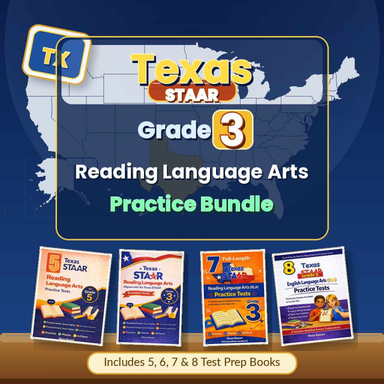 Texas Grade 3 Reading Language Arts (RLA) Preparation Bundle cover