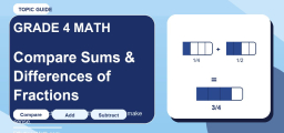 Compare Sums and Differences of Fractions for 4th Grade