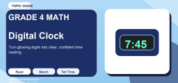 Digital Clock for 4th Grade