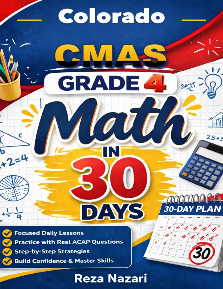 Colorado CMAS Grade 4 Math in 30 Days cover