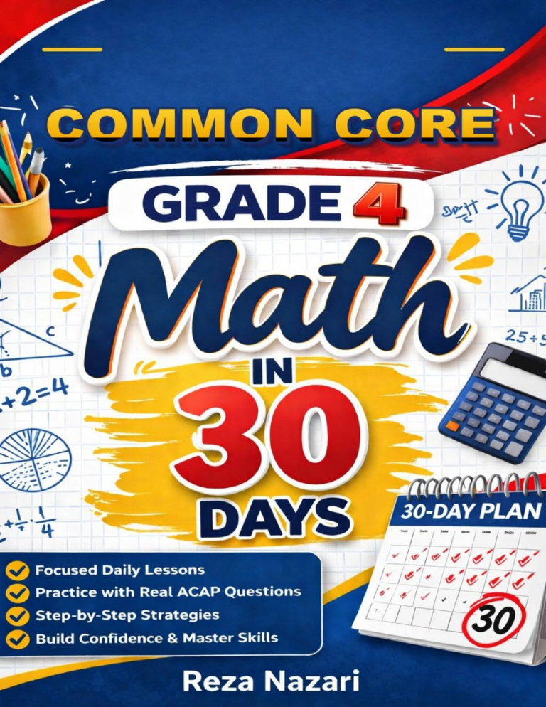 Common Core Grade 4 Math in 30 Days cover