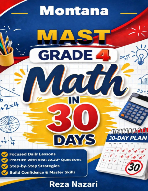 Montana MAST Grade 4 Math in 30 Days cover