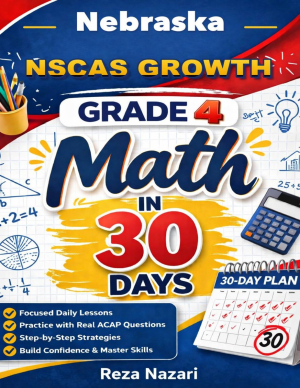 Nebraska NSCAS Growth Grade 4 Math in 30 Days cover