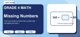 Missing Numbers for 4th Grade