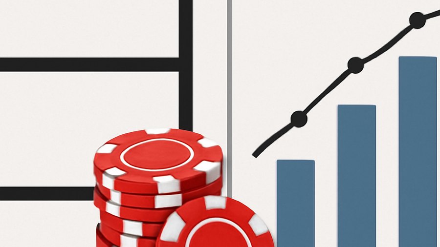 Viral gambling clip frames contrasted with a full probability ledger
