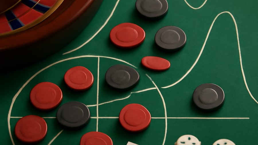 Voisins, Tiers, Orphelins: A Math Tour of Roulette Call Bets educational illustration about Voisins du Zero: 17 numbers, 9 chips