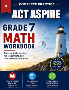 ACT Aspire 7th Grade Math Workbook
