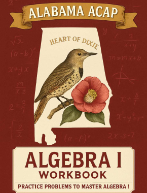 Alabama ACAP Algebra I Workbook + 2 Full Length Practice Tests