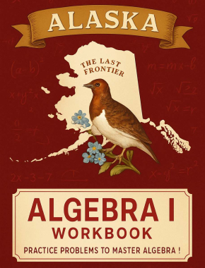 Alaska Algebra I Workbook + 2 Full Length Practice Tests