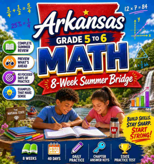 Arkansas Summer Math Bridge Grade 5 to Grade 6