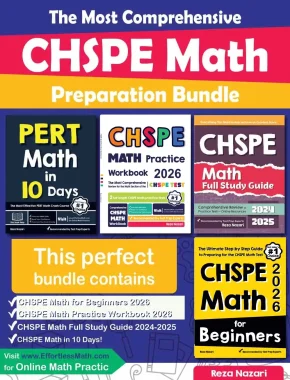 The Most Comprehensive CHSPE Math Preparation Bundle: Includes CHSPE Math Prep Books, Workbooks, and Practice Tests