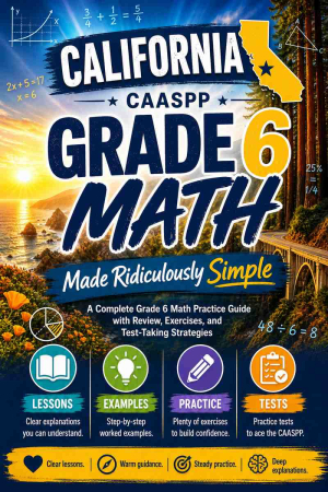 California CAASPP Grade 6 Math Made Ridiculously Simple