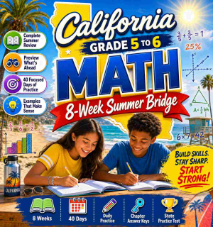 California Summer Math Bridge Grade 5 to Grade 6