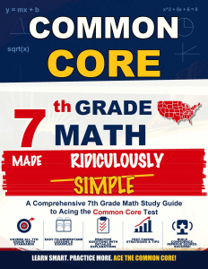 Common Core Grade 7 Math Made Ridiculously Simple cover