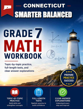 Connecticut Smarter Balanced 7th Grade Math Workbook
