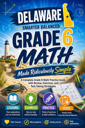Delaware Smarter Balanced Grade 6 Math Made Ridiculously Simple