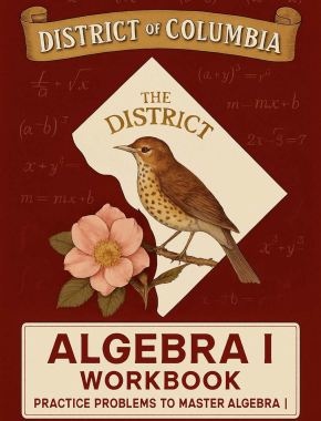 District of Columbia Algebra I Workbook + 2 Full Length Practice Tests