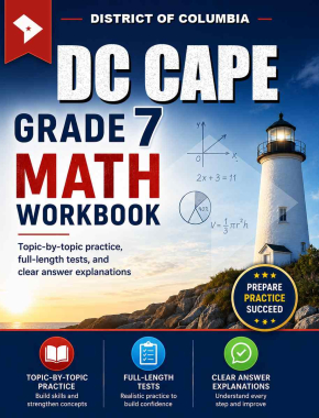 District of Columbia DC CAPE 7th Grade Math Workbook