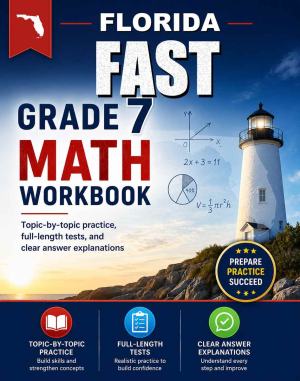 Florida FAST 7th Grade Math Workbook