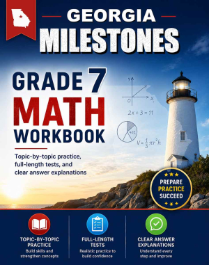 Georgia Milestones 7th Grade Math Workbook