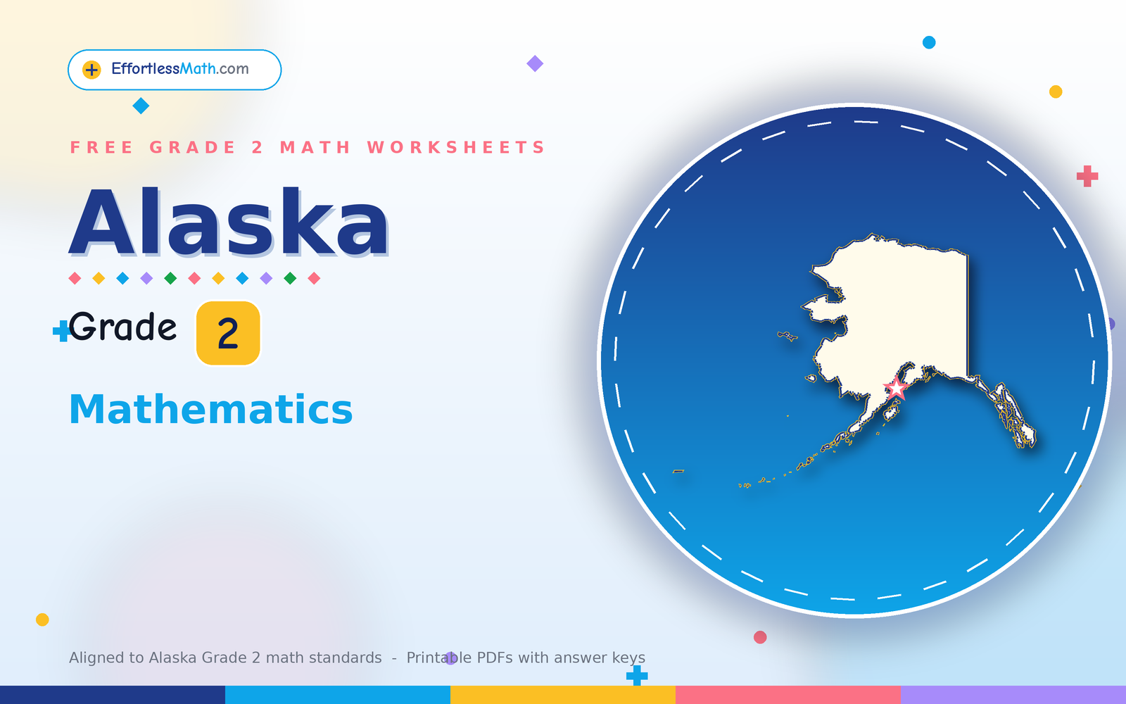 Alaska Grade 2 Math Worksheets: Free PDFs
