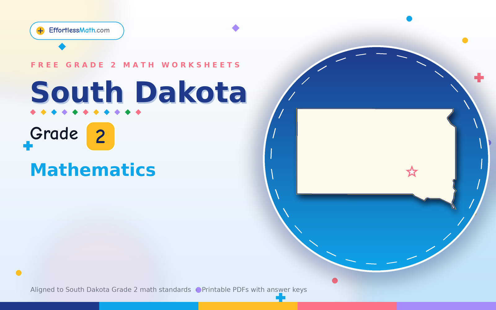 Free Printable Grade 2 Math Worksheets for South Dakota | Effortless Math