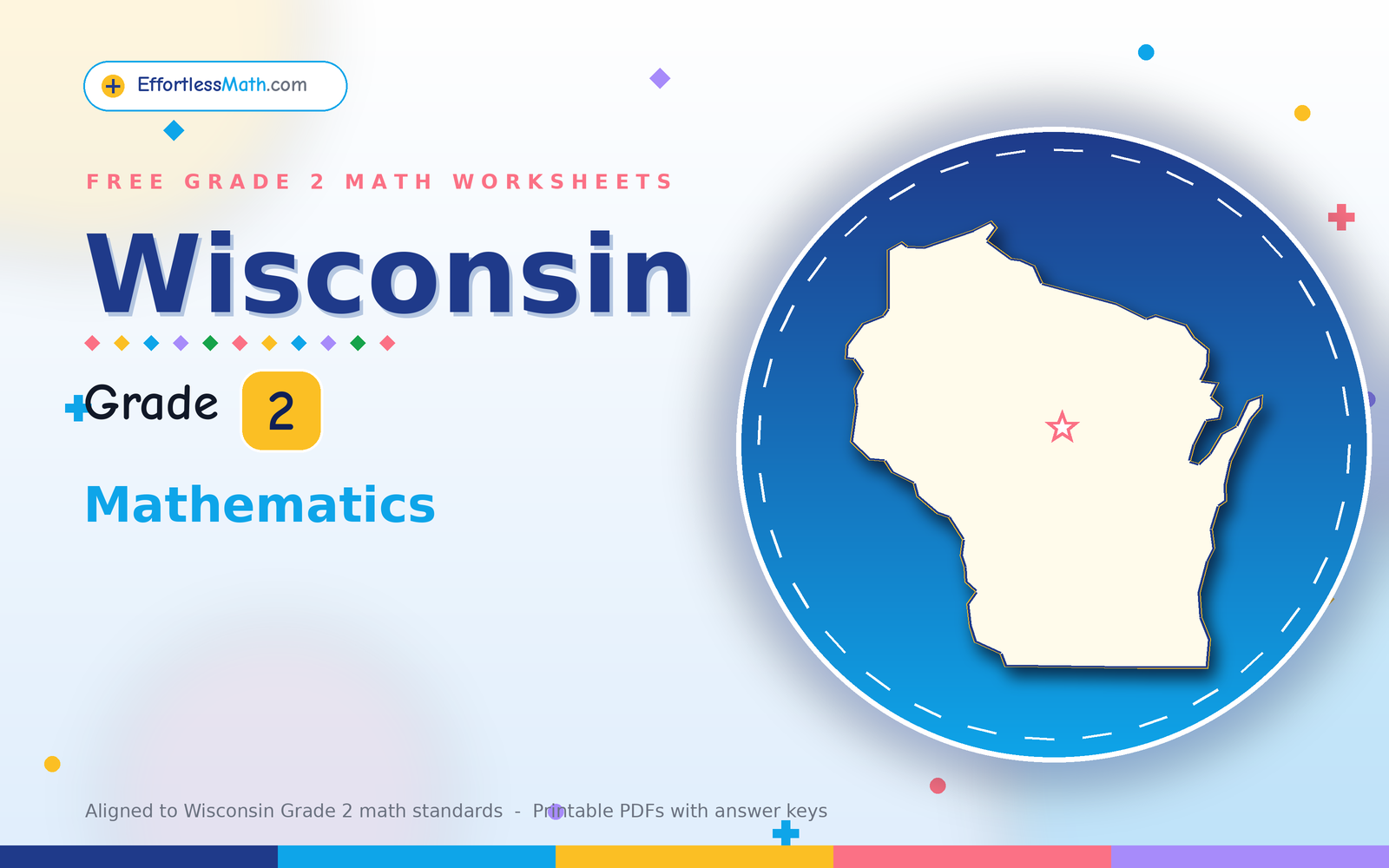 Wisconsin Grade 2 Math Worksheets — Free Printable PDFs | Effortless Math