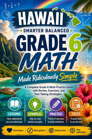 Hawaii Smarter Balanced Grade 6 Math Made Ridiculously Simple