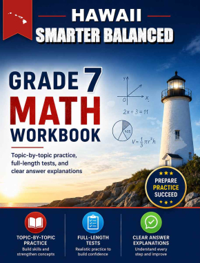 Hawaii Smarter Balanced 7th Grade Math Workbook