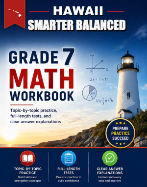 Hawaii Smarter Balanced 7th Grade Math Workbook